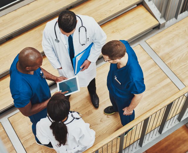 medical team having a discussion